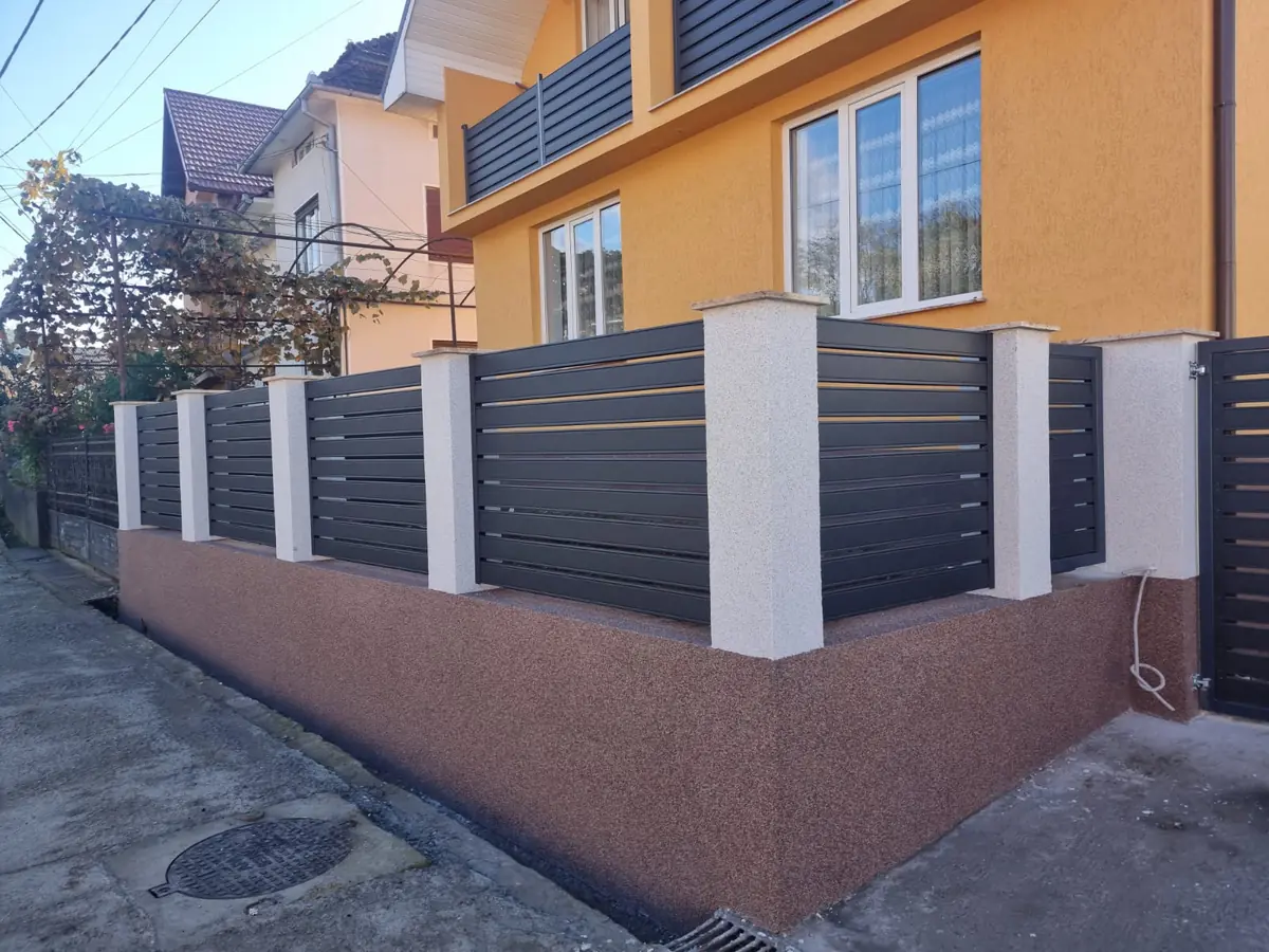 Gard profil rectangular antracit