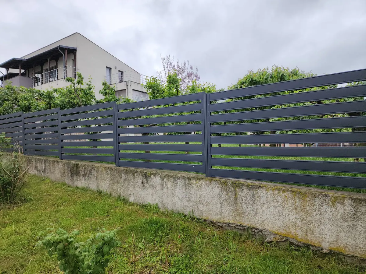Gard profil rectangular antracit